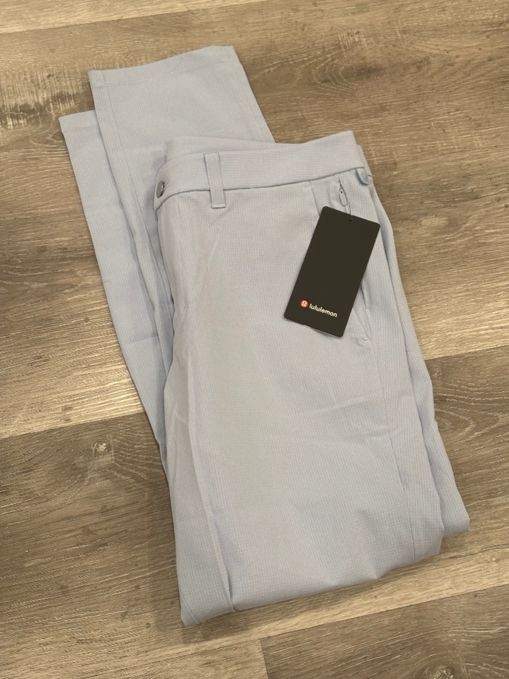 Lululemon Commission Pant Blue Slim Fit Woven Air MENS 34X32 NEW NWT